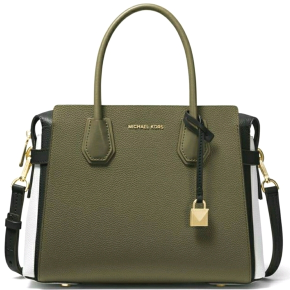 Michael Kors Handbags - MICHAEL KORS Mercer Belted Medium Satchel Tote NWT